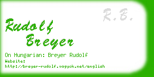 rudolf breyer business card